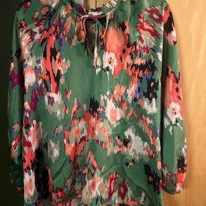 Floral Green Women's Top